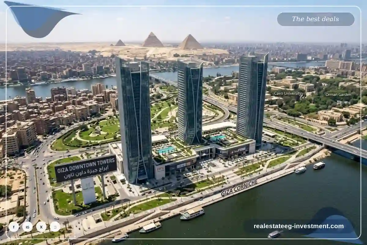 تصميم أبراج جيزة داون