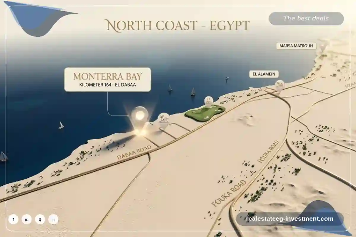 موقع قرية Monterra Bay الساحل الشمالي